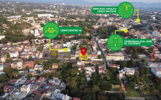 SE VENDE COMO TERRENO EN EL CENTRO DE CUERNAVACA EN $9’706 m²