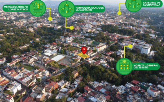 SE VENDE COMO TERRENO EN EL CENTRO DE CUERNAVACA EN $9’706 m²