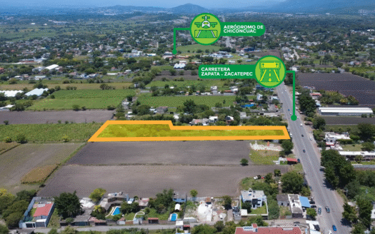 TERRENO A BORDO DE CARRETERA EN XOCHITEPEC EN $1,500 POR m²