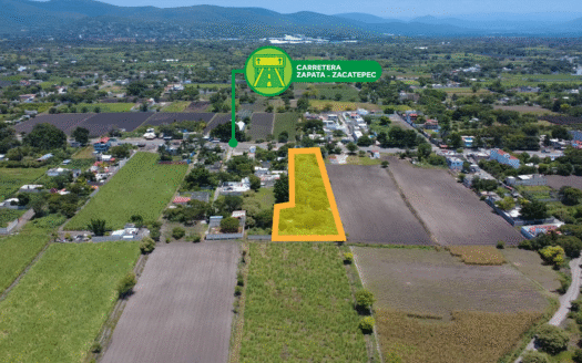 TERRENO A BORDO DE CARRETERA EN XOCHITEPEC EN $1,500 POR m²