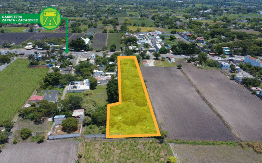 TERRENO A BORDO DE CARRETERA EN XOCHITEPEC EN $1,500 POR m²